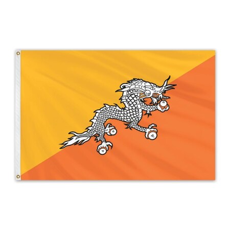 Clearance Bhutan 4'x6' Nylon Flag